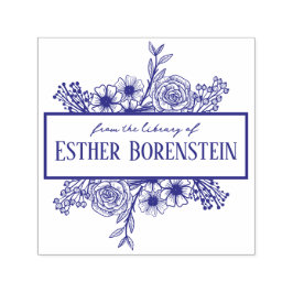 Carimbo Personalizado de Nome em Flores