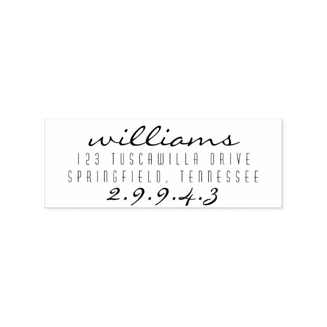 Carimbo personalizado de pau (Impressão)