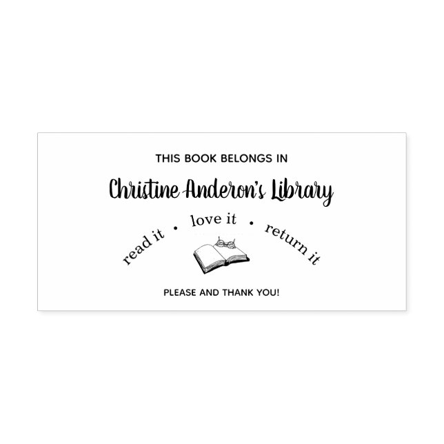 Carimbo Personalizado Lê-Lo Adorando-O Voltar (Impressão)