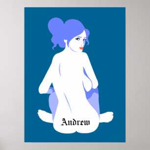 Carimbo personalizado Poster de homem