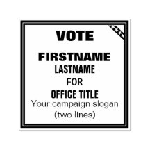 Carimbo personalizável para campanha