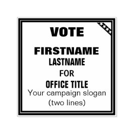 Carimbo personalizável para campanha