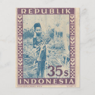 Carimbo postal indonésio