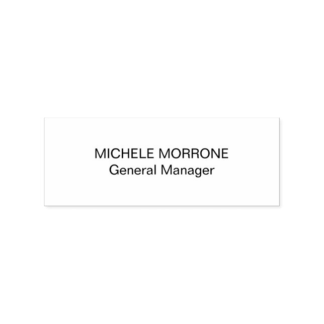 Carimbo profissional com nome personalizado e info (Carimbado)