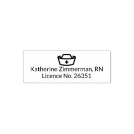 Carimbo profissional de enfermeiro com tinta incor