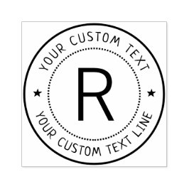 Carimbo Redondo de Monograma Formal