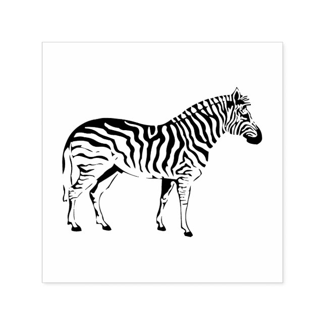 Carimbo Simples De Autopintura De Zebra (Design)