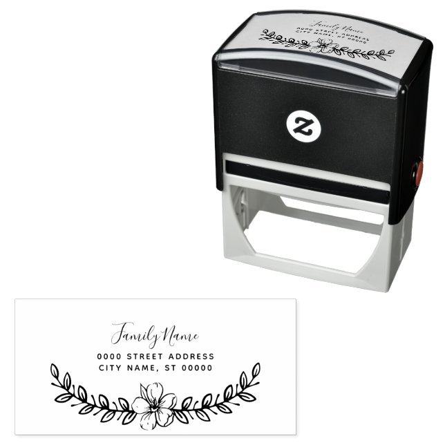 Carimbo simples de borracha com autoinchaço (In Situ)