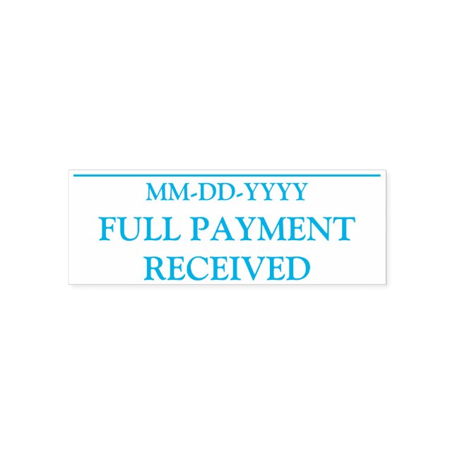 Carimbo simples de "CHEIO RECEBIDO" (Design)