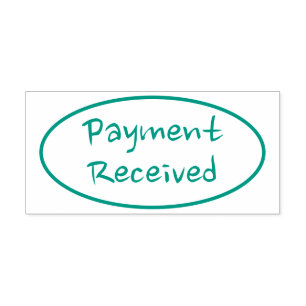 Carimbo simples de "Pagamento Recebido"