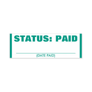 Carimbo simples "STATUS: PAID"