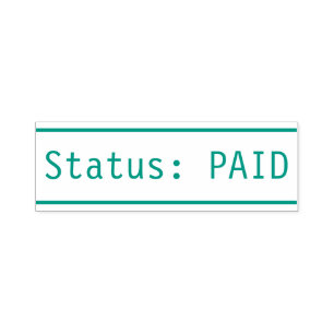 Carimbo "Status: PAID"