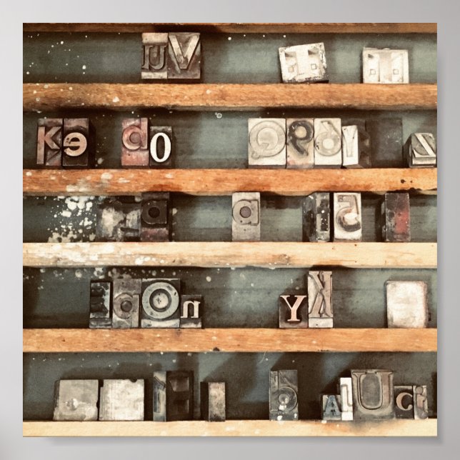 carimbos de blocos de impressão antigos (Frente)