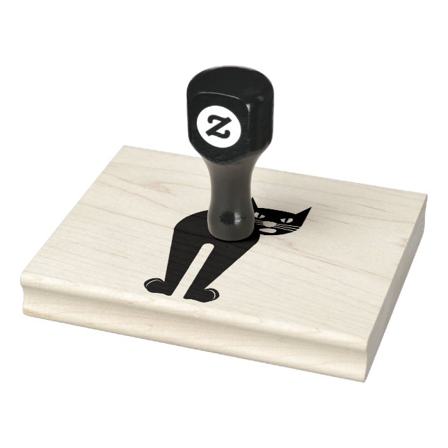 CARIMBOS DE BORRACHA GRANDE BUMBUM DE GATO PRETO (Carimbo)