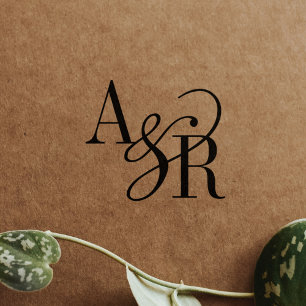 Carimbos de Borracha para Casamento Moderno Chic c