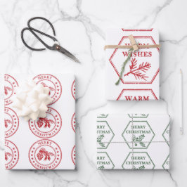 Carimbos de Correio Aéreo Vintage: Molhando Folhas