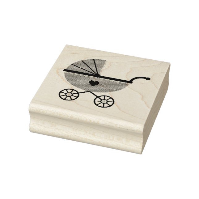 Carimbos de madeira/Carruagem de bebês (Carimbo)