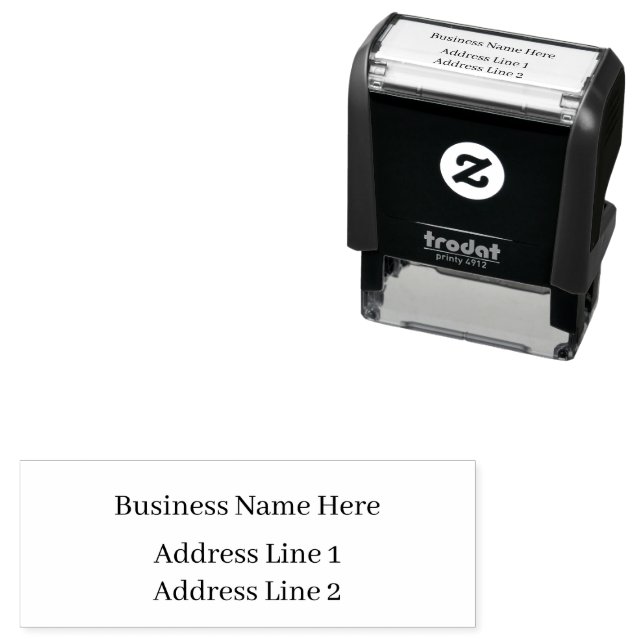 Carimbos personalizados simples para negócios (In Situ)