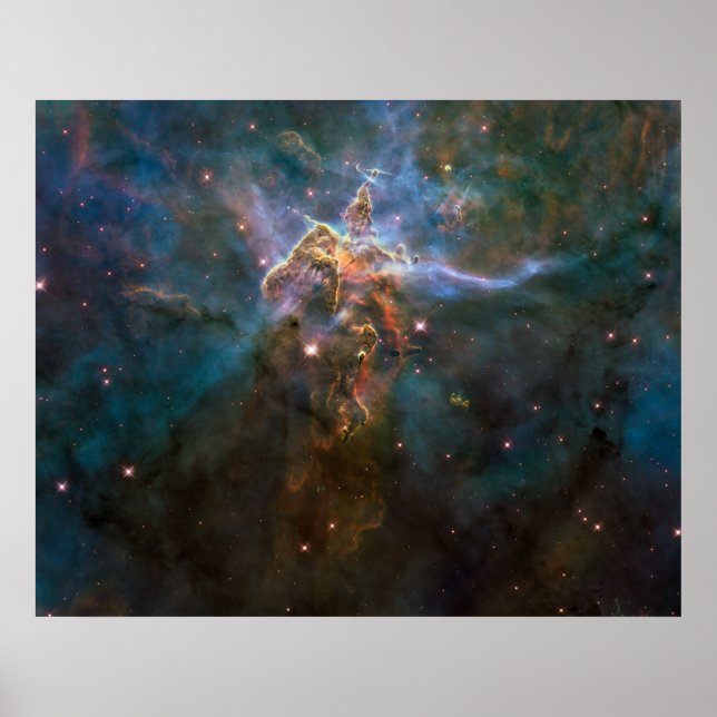 Carina Nebula Poster - 20 anos do Hubble (Frente)