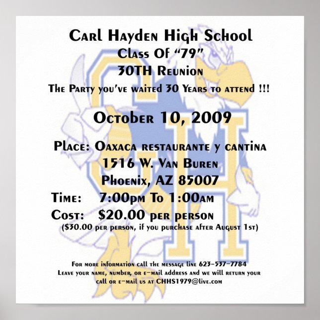 Carl Hayden Poster (Frente)