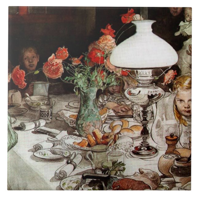 Carl Larsson - Em Torno da Lâmpada (Frente)