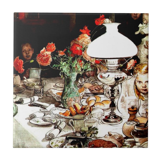Carl Larsson - Em Torno da Lâmpada (Frente)