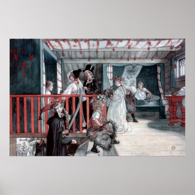 Carl Larsson Name Day no Storage Shed Poster (Frente)