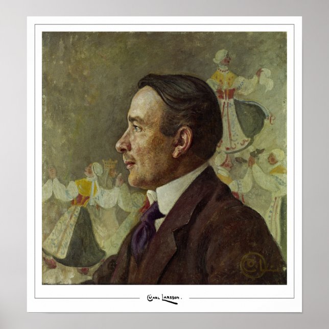 Carl Larsson Zedign Art Poster nº 1 (Frente)