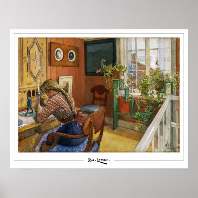 Carl Larsson Zedign Art Poster nº 10 (Frente)