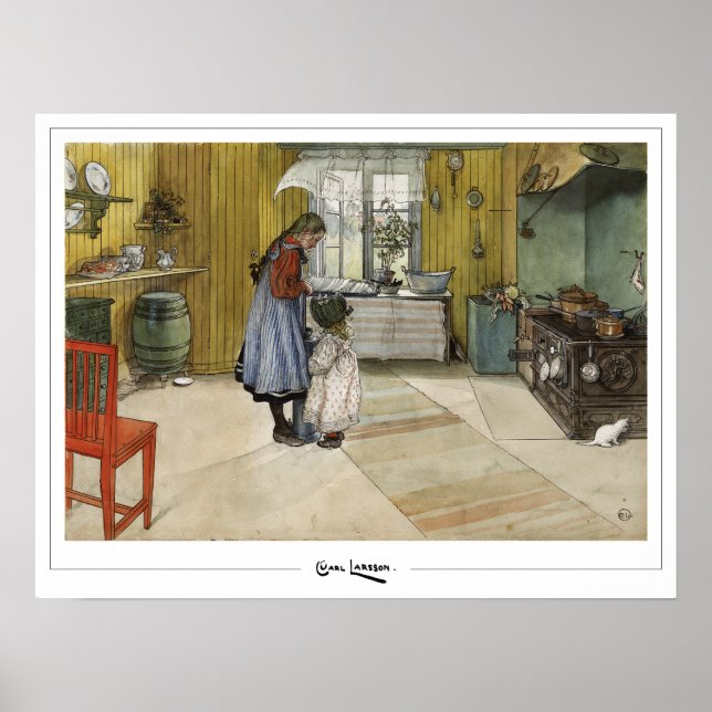 Carl Larsson Zedign Art Poster nº 373 (Frente)