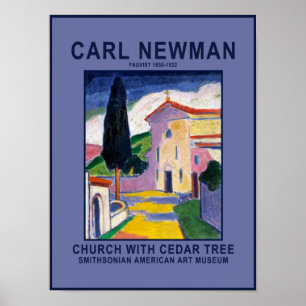 Carl Newman Church, um Poster do Museu da Árvore C