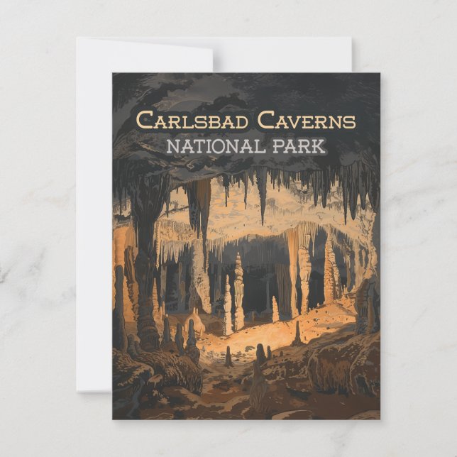 Carlsbad Caverns National Park New Mexico Card (Frente)