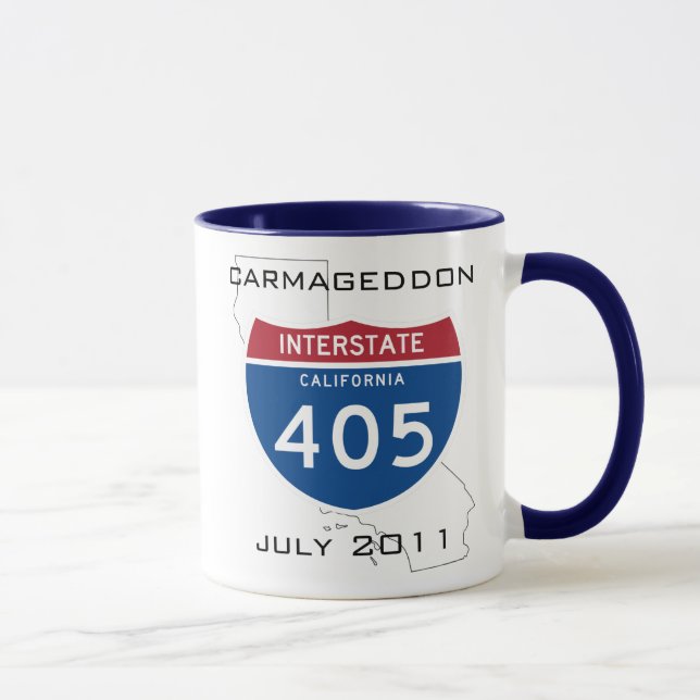 Carmageddon - em julho de 2011 caneca (Direita)