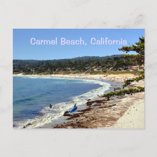 Carmel Beach Scenic California Cartão postal (Frente)