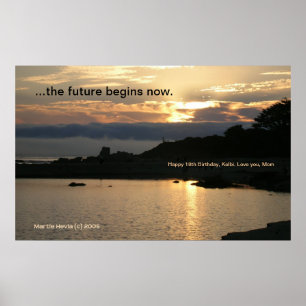 Carmel Dourado Sunset Poster (Personalizar)