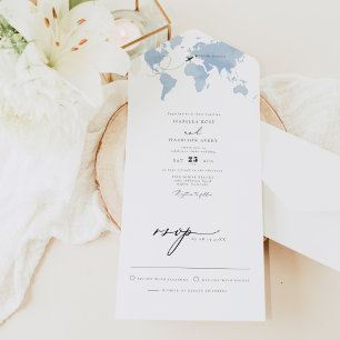 Carmen Dusty Blue Map Viagem Casamento A