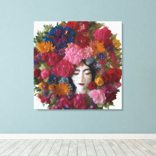 Carnação Blooms of Winter Grace: Canvas de janeiro