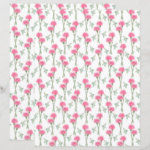 Carnações - Papel Escrapbook
