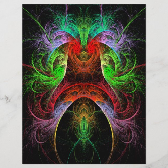 Carnaval Abstrato Art Flyer (Frente)