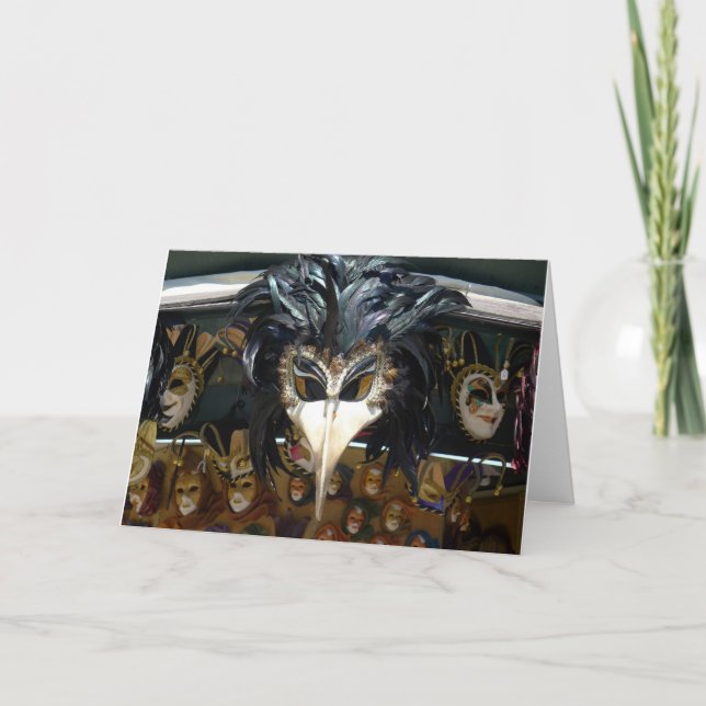 Carnaval Mask, Veneza, Itália - cartão (Frente)