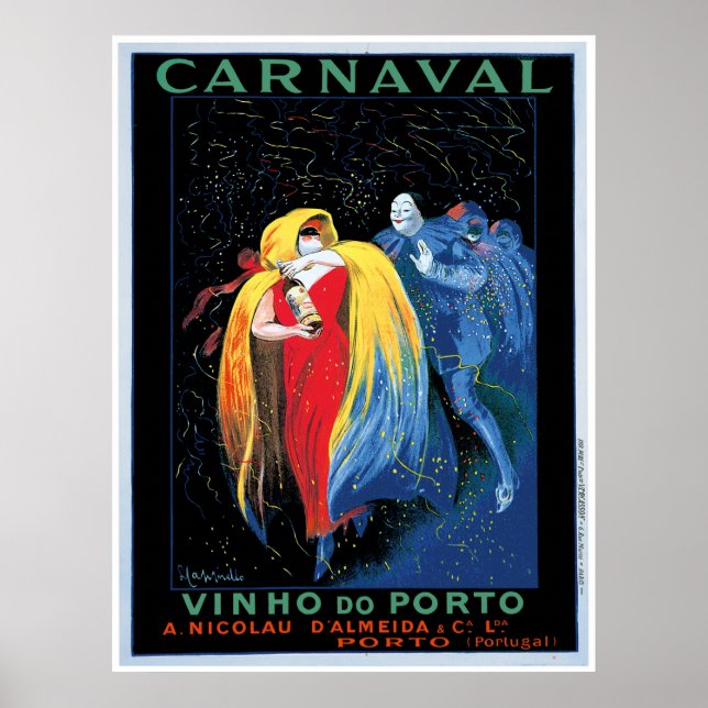 "Carnaval" Vinho do Porto Poster (Frente)