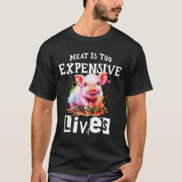 "Carne é muito cara" - camiseta dos direitos dos a