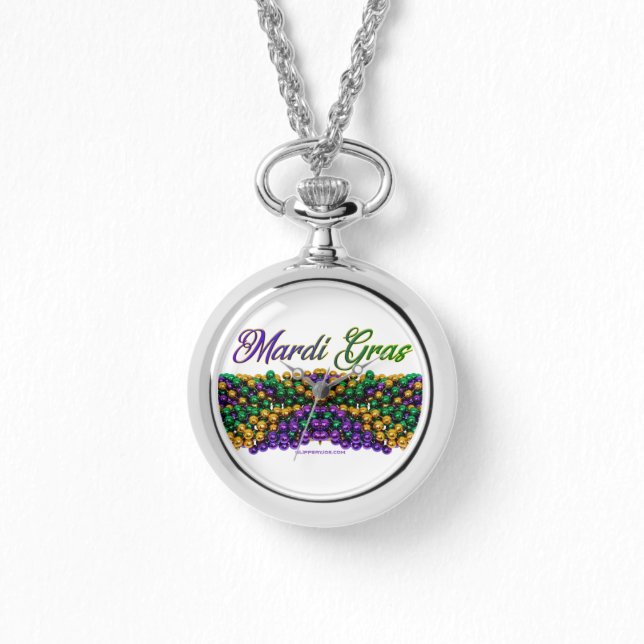 Carneiro de SlipperyJoe Mardi Gras Colares roxos (Frente)