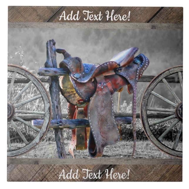 Carneiro Saddle Corral Fence Western Wagon Wheels (Frente)