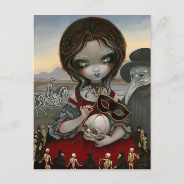 "Carnevale di Morte" Cartão Postal (Frente)