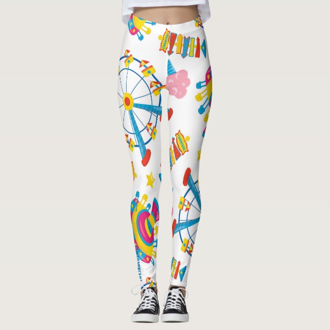 Carnival Lights: Ferris Wheel Print Leggings (Frente)