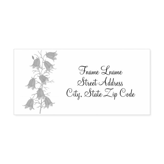 Caro Carimbo de Tinta Automática Bluebells (Design)