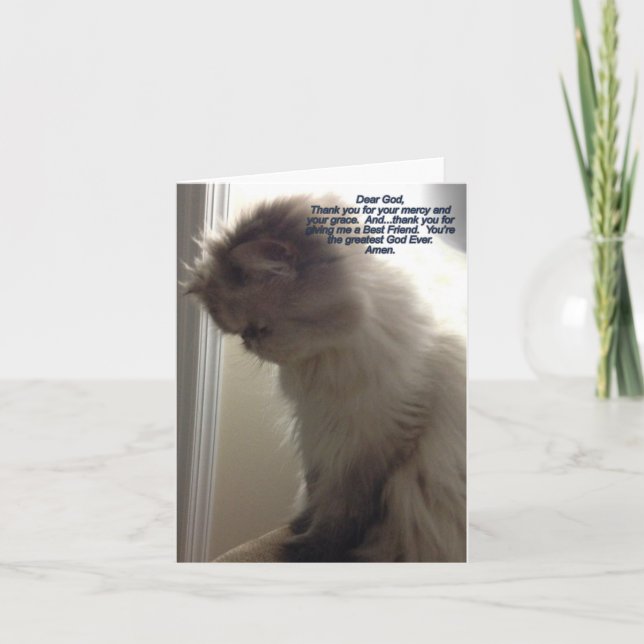 Caro Deus, Obrigado Cartão de Nota (Frente)