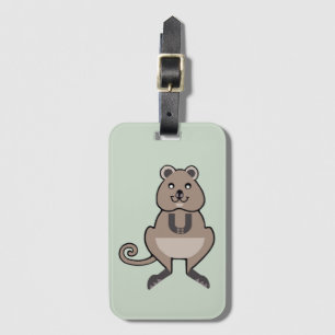 Caro, gráfico feliz, QUOKKA- etiqueta de bagagem