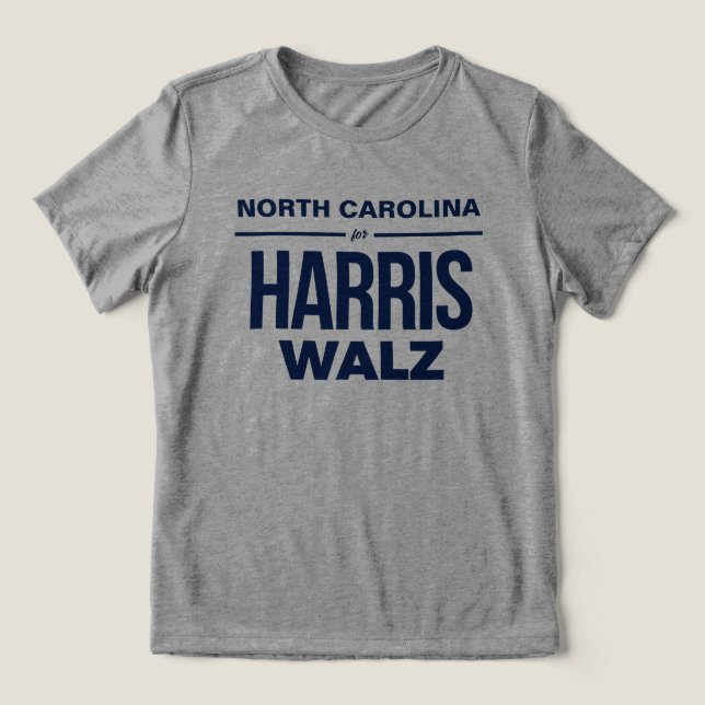 Carolina do Norte para Harris Walz (Design frontal)